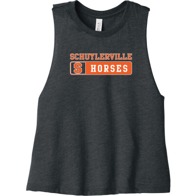 Bella+Canvas Women’s Racerback Cropped Tank