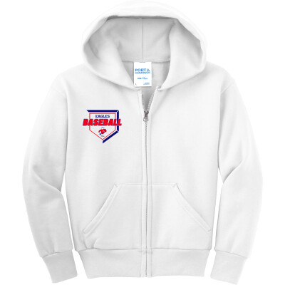 Youth Core Fleece Full-Zip Hooded Sweatshirt