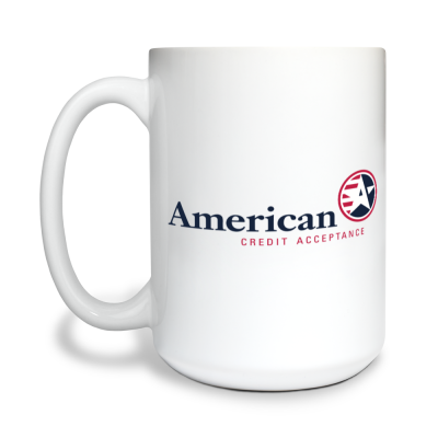 15 oz White Ceramic Mug