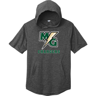 Tri-Blend Wicking Short Sleeve Hoodie