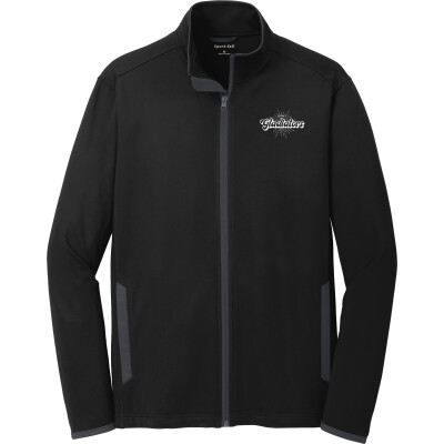 Stretch Contrast Full-Zip Jacket