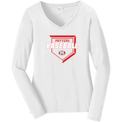 Women's Long Sleeve Fan Favorite V-Neck Tee