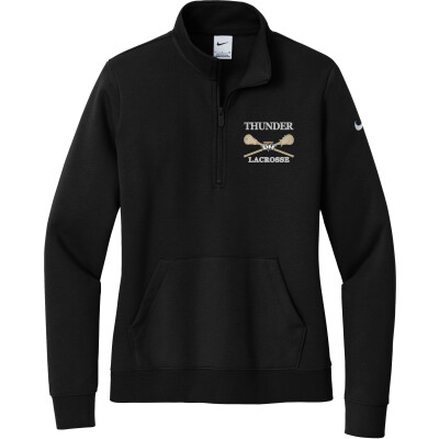 Nike Women's Club Fleece Sleeve Swoosh 1/2-Zip