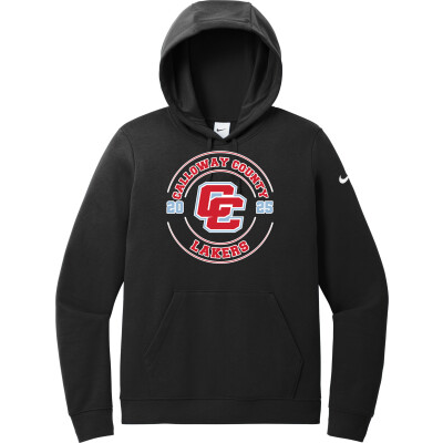 Nike Women's Club Fleece Sleeve Swoosh Pullover Hoodie