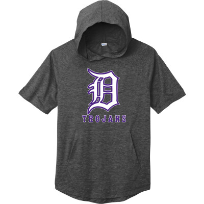Tri-Blend Wicking Short Sleeve Hoodie