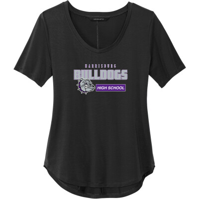 Women's Stretch Jersey Relaxed Scoop Tee