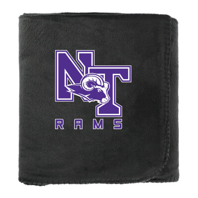 100% Recycled PET Fleece Blanket with RPET Pouch