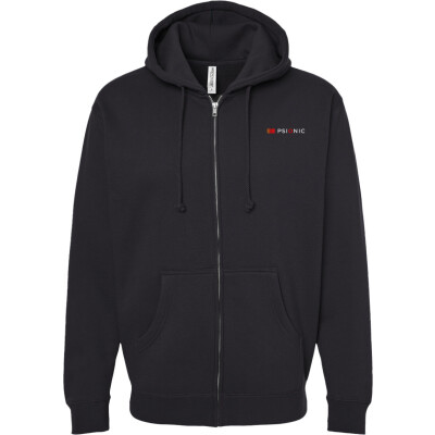 Embroidered Heavyweight Full Zip Hooded Sweatshirt