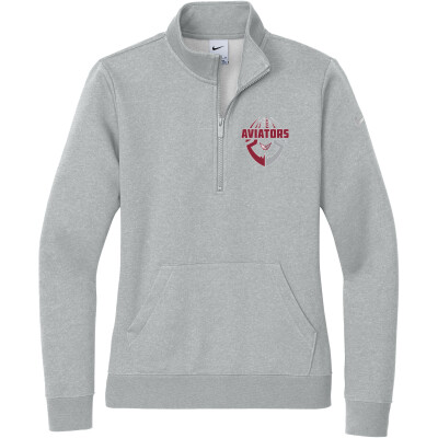 Nike Women's Club Fleece Sleeve Swoosh 1/2-Zip