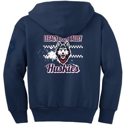 Youth Core Fleece Full-Zip Hooded Sweatshirt