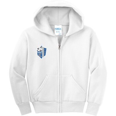 Youth Core Fleece Full-Zip Hooded Sweatshirt