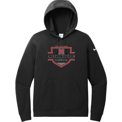 Nike Women's Club Fleece Sleeve Swoosh Pullover Hoodie