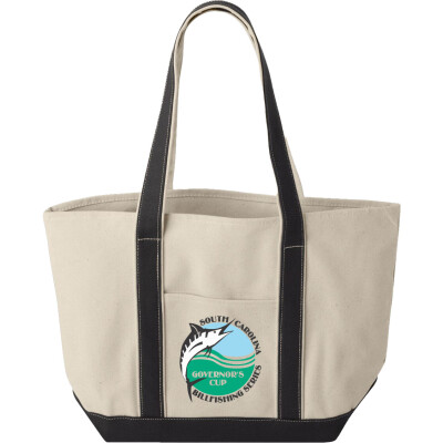 LIBERTY BAGS Windware Large Cotton Canvas Classic Resort Tote - Printed