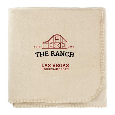 100% Recycled PET Fleece Blanket with RPET Pouch