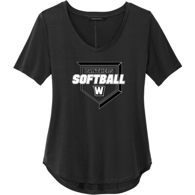 Women's Stretch Jersey Relaxed Scoop Tee