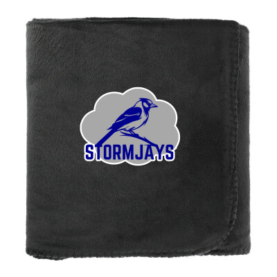 100% Recycled PET Fleece Blanket with RPET Pouch