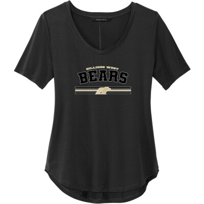 Women's Stretch Jersey Relaxed Scoop Tee