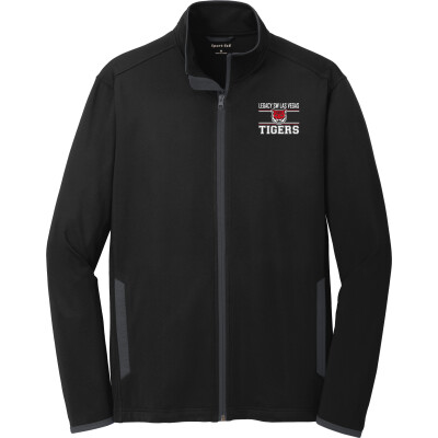 Stretch Contrast Full-Zip Jacket