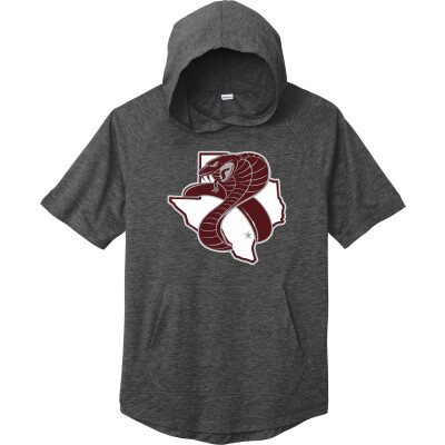 Tri-Blend Wicking Short Sleeve Hoodie