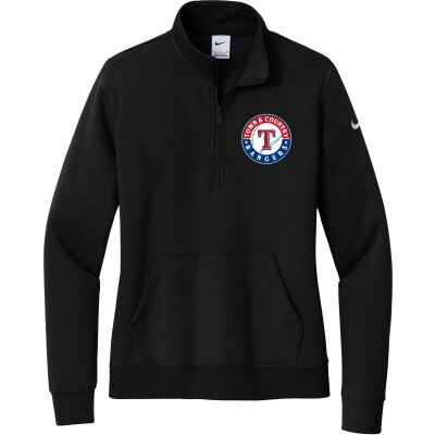 Nike Women's Club Fleece Sleeve Swoosh 1/2-Zip