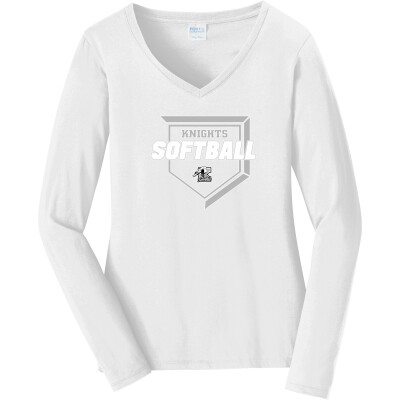 Women's Long Sleeve Fan Favorite V-Neck Tee