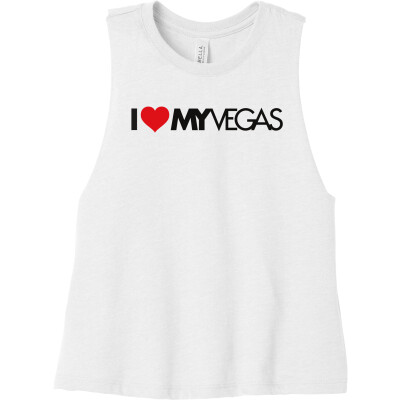 MY VEGAS WOMEN'S RACERBACK CROPPED STYLE TANK