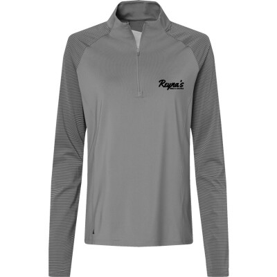 Adidas Women's Stripe Block Quarter-Zip Pullover