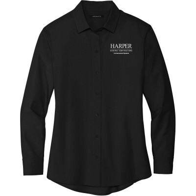 MERCER+METTLE Women's Stretch Crepe 3/4 Sleeve Blouse - MM2001 (EMB)