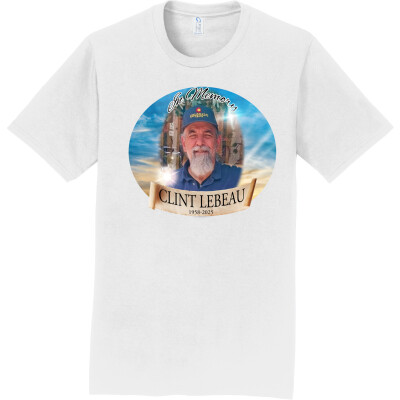 In Memory of Clint Lebeau Unisex Cotton Short Sleeve Tee