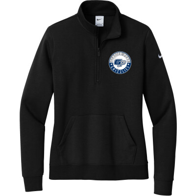 Nike Women's Club Fleece Sleeve Swoosh 1/2-Zip