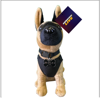 K9 Nights Belgian Malinois Plush Police Dog