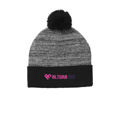 Heather Pom Pom Beanie