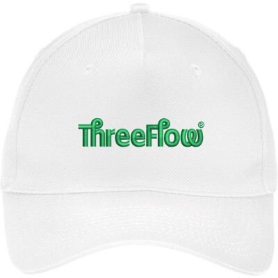 Port & Company Five-Panel Twill Cap - V2 White