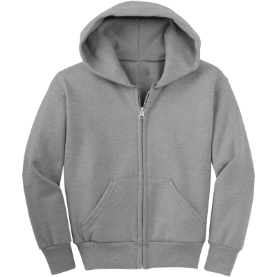 Youth Core Fleece Full-Zip Hooded Sweatshirt