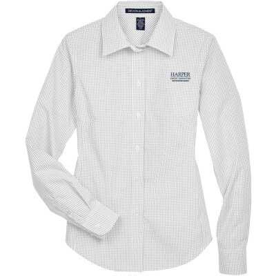 Gingham Check Woven Dress Shirt