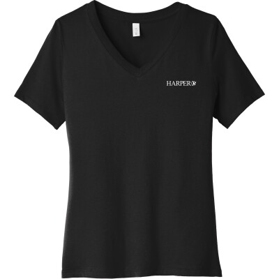 BELLA CANVAS Women’s Relaxed Jersey Short Sleeve V-Neck Tee (DTF)