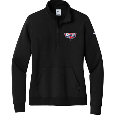 Nike Women's Club Fleece Sleeve Swoosh 1/2-Zip