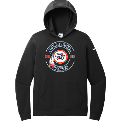 Nike Women's Club Fleece Sleeve Swoosh Pullover Hoodie