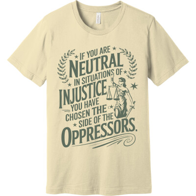 Silence Is Siding Justice Statement Tee