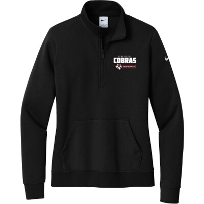 Nike Women's Club Fleece Sleeve Swoosh 1/2-Zip