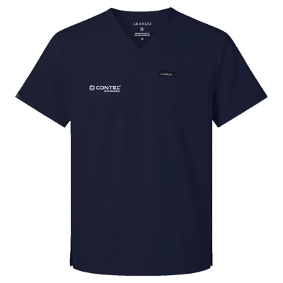 Jaanuu Men's Platt 3-Pocket Scrub V-Neck Top