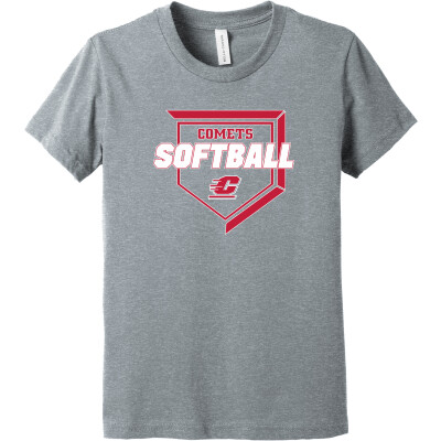 Bella+Canvas Youth Heather CVC Tee