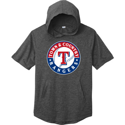 Tri-Blend Wicking Short Sleeve Hoodie