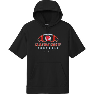 Performance Fleece Short-Sleeve Hooded Pullover