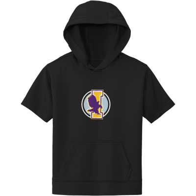Youth Sport Wick Fleece Short Sleeve Hooded Pullover