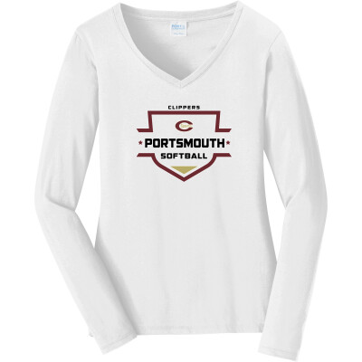 Women's Long Sleeve Fan Favorite V-Neck Tee