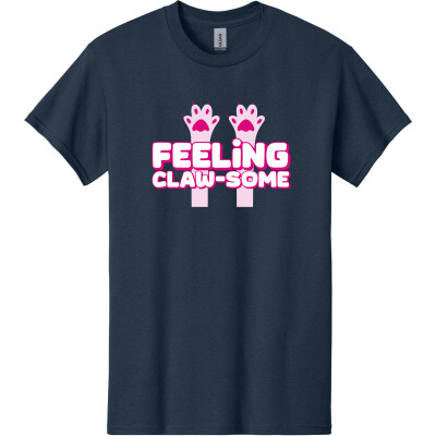 Cotton T-Shirt- Feeling Clawsome