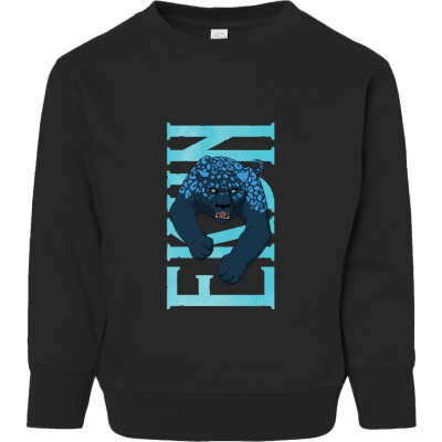 Ekun Hero Pose Toddler Fleece Crewneck