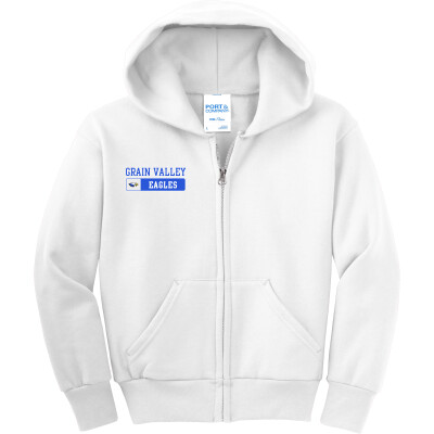 Youth Core Fleece Full-Zip Hooded Sweatshirt