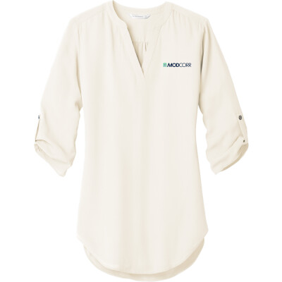 Women's 3/4-Sleeve Tunic Blouse